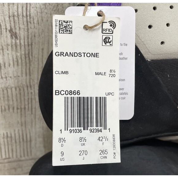 adidas 5.10 Five Ten Grandstone Climbing Shoes Black Purple Mens BC0866 Size 9 main image 7